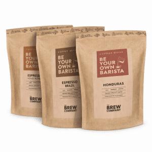 Kaffepakke med 3 poser kaffebønner á 330g fra Brew Company